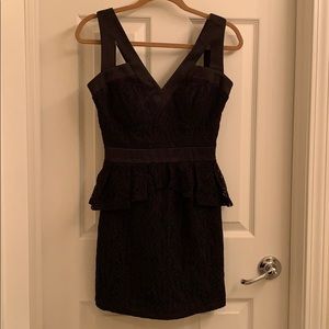 XOXO Lace Peplum Dress